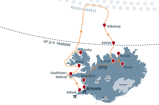 Expedition Island - Routenkarte